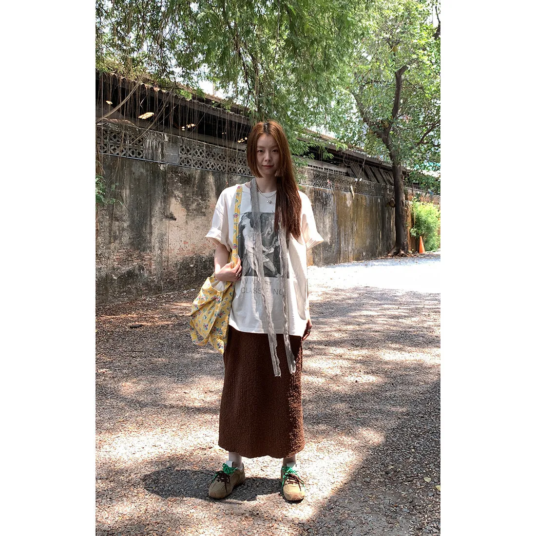 french pleated  skirt