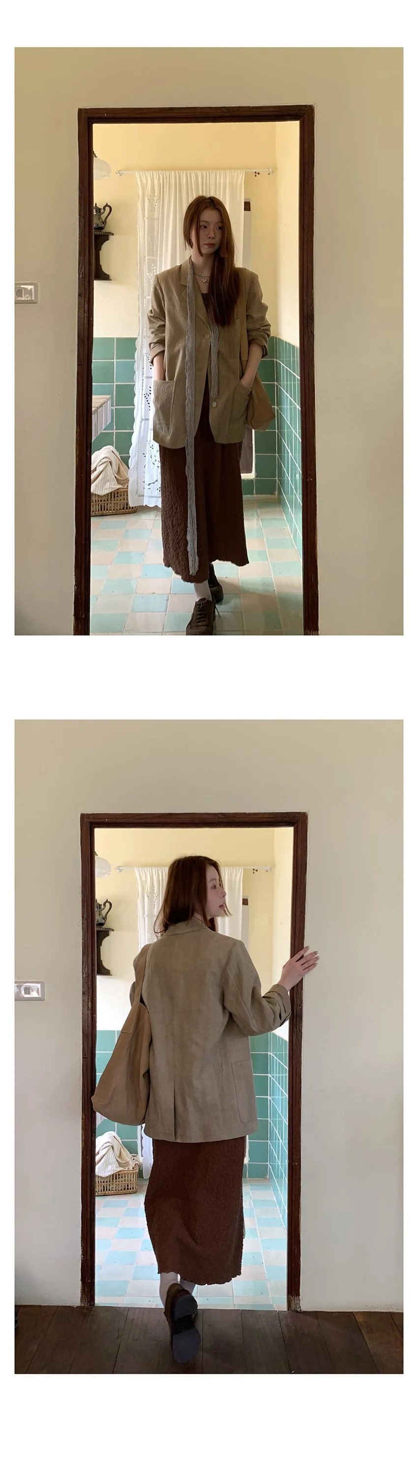 french pleated  skirt