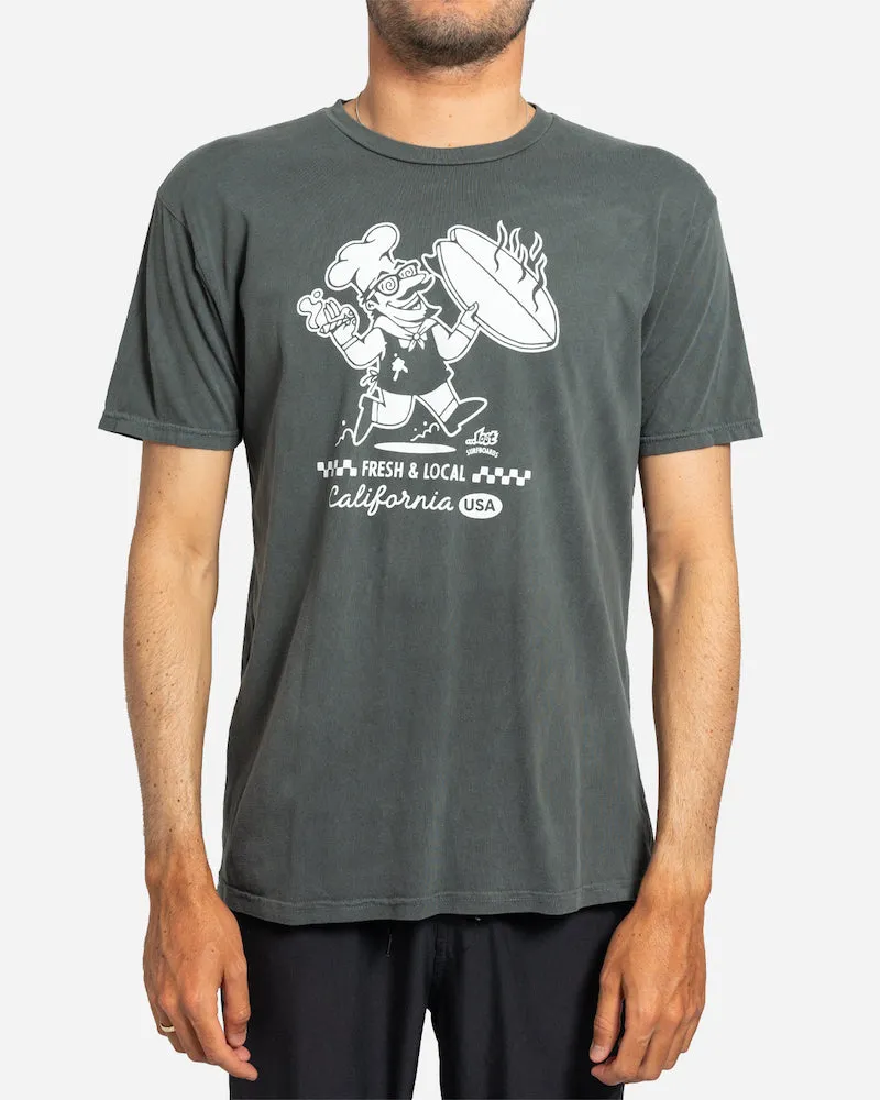 Fresh & Local Vintage Dye Tee Vintage Black