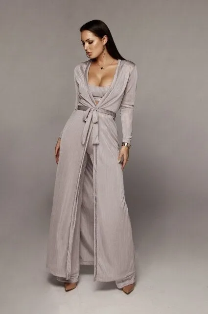Full Length 3 Piece Sets Women Outfits