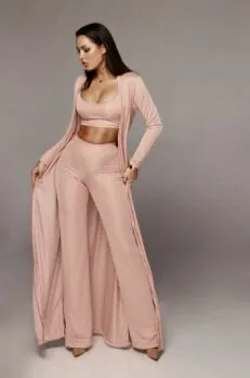 Full Length 3 Piece Sets Women Outfits