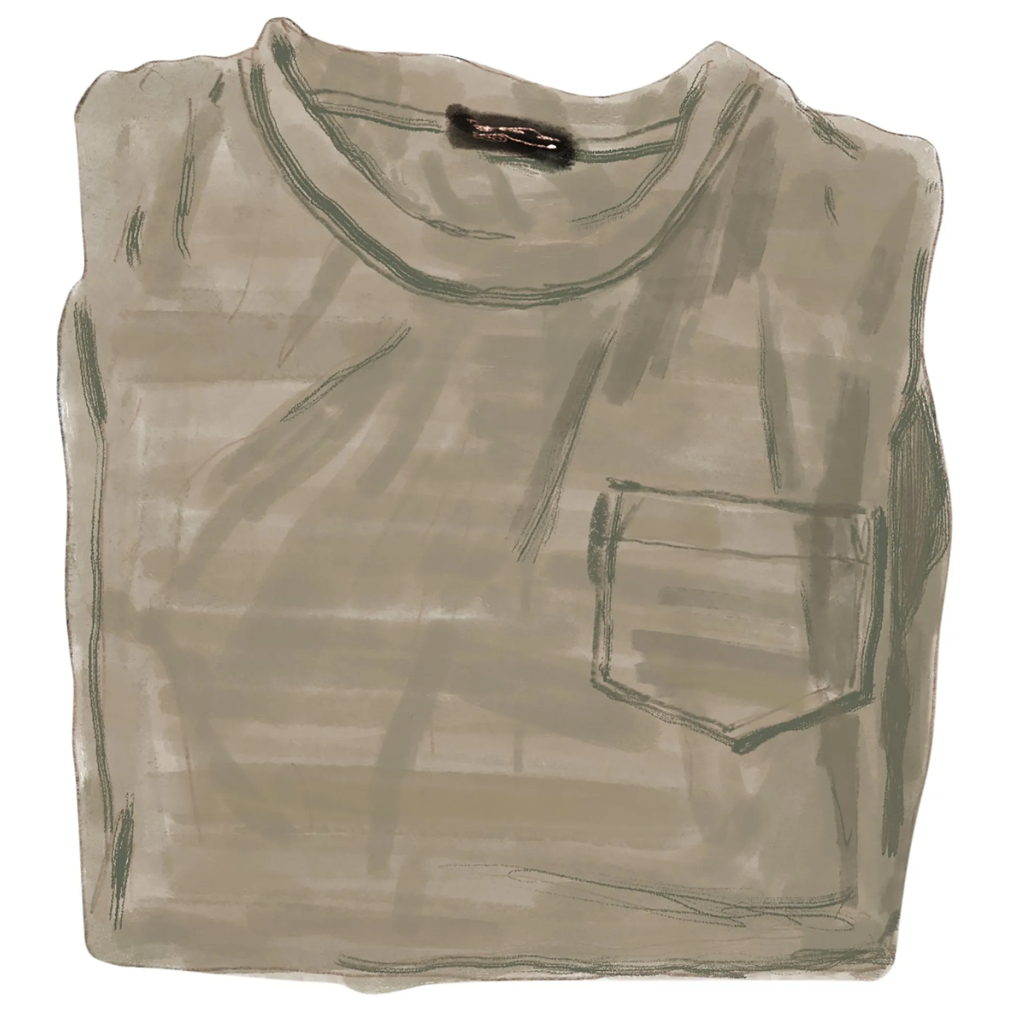 Garment-Dyed Vintage Long Sleeve T-Shirt