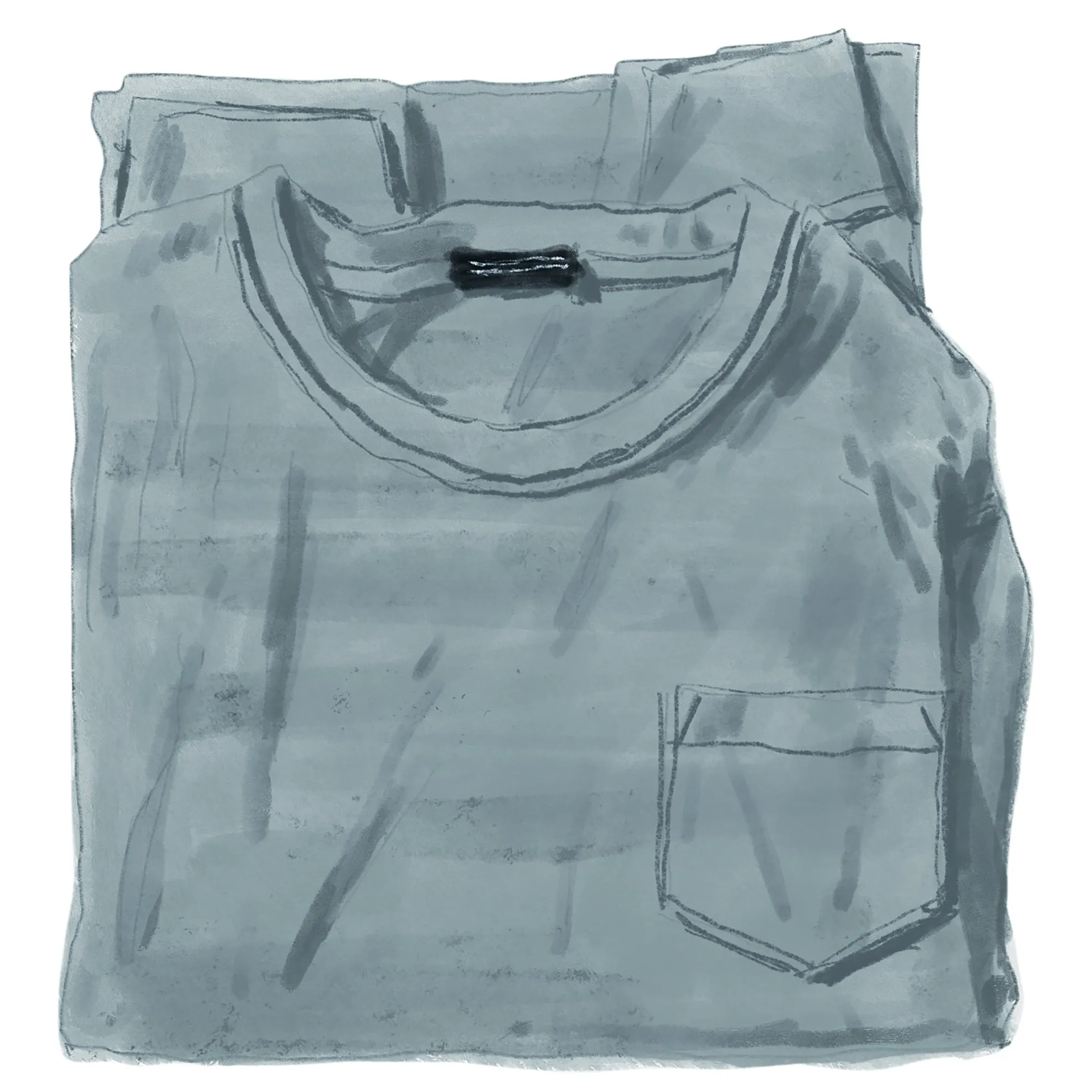 Garment-Dyed Vintage Long Sleeve T-Shirt