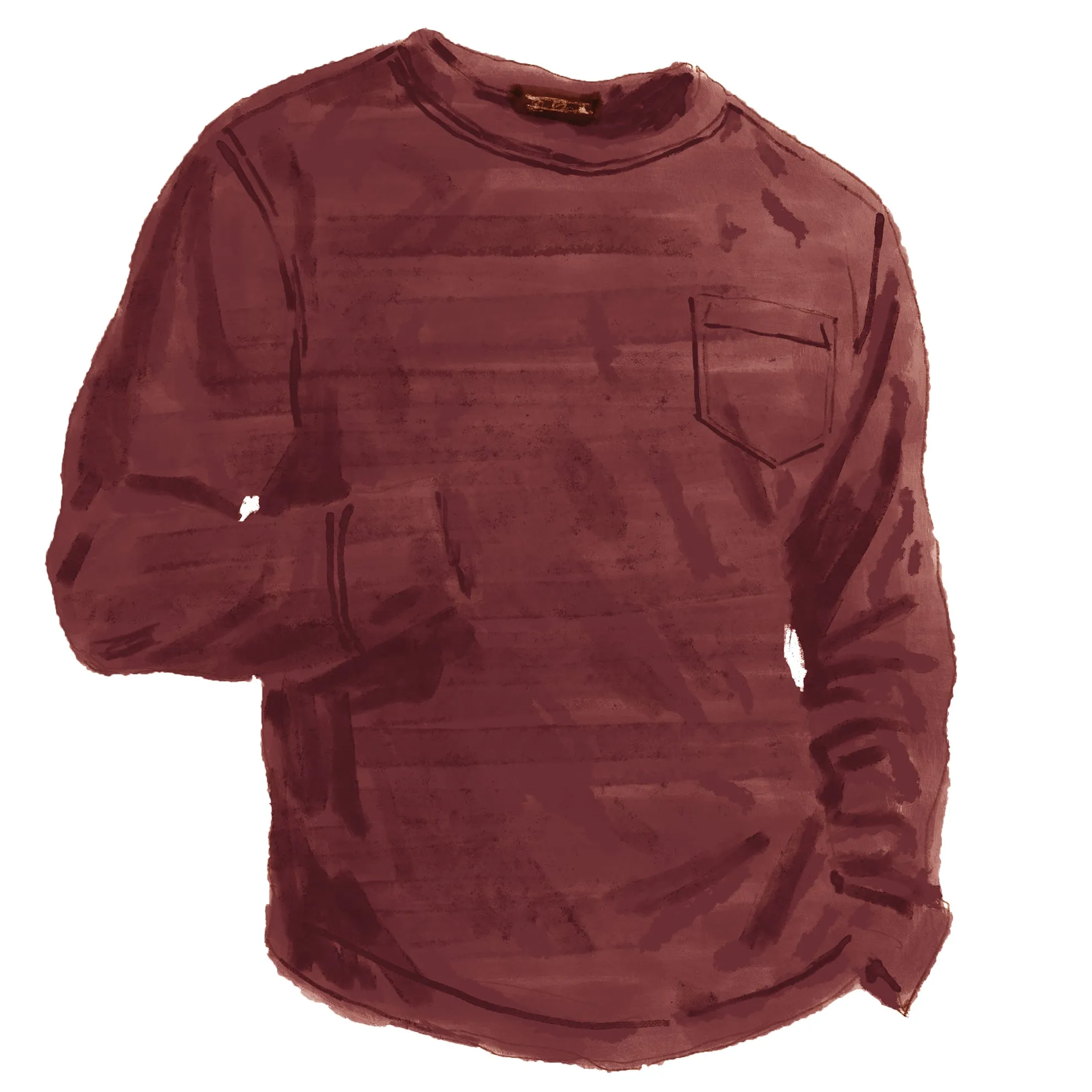 Garment-Dyed Vintage Long Sleeve T-Shirt