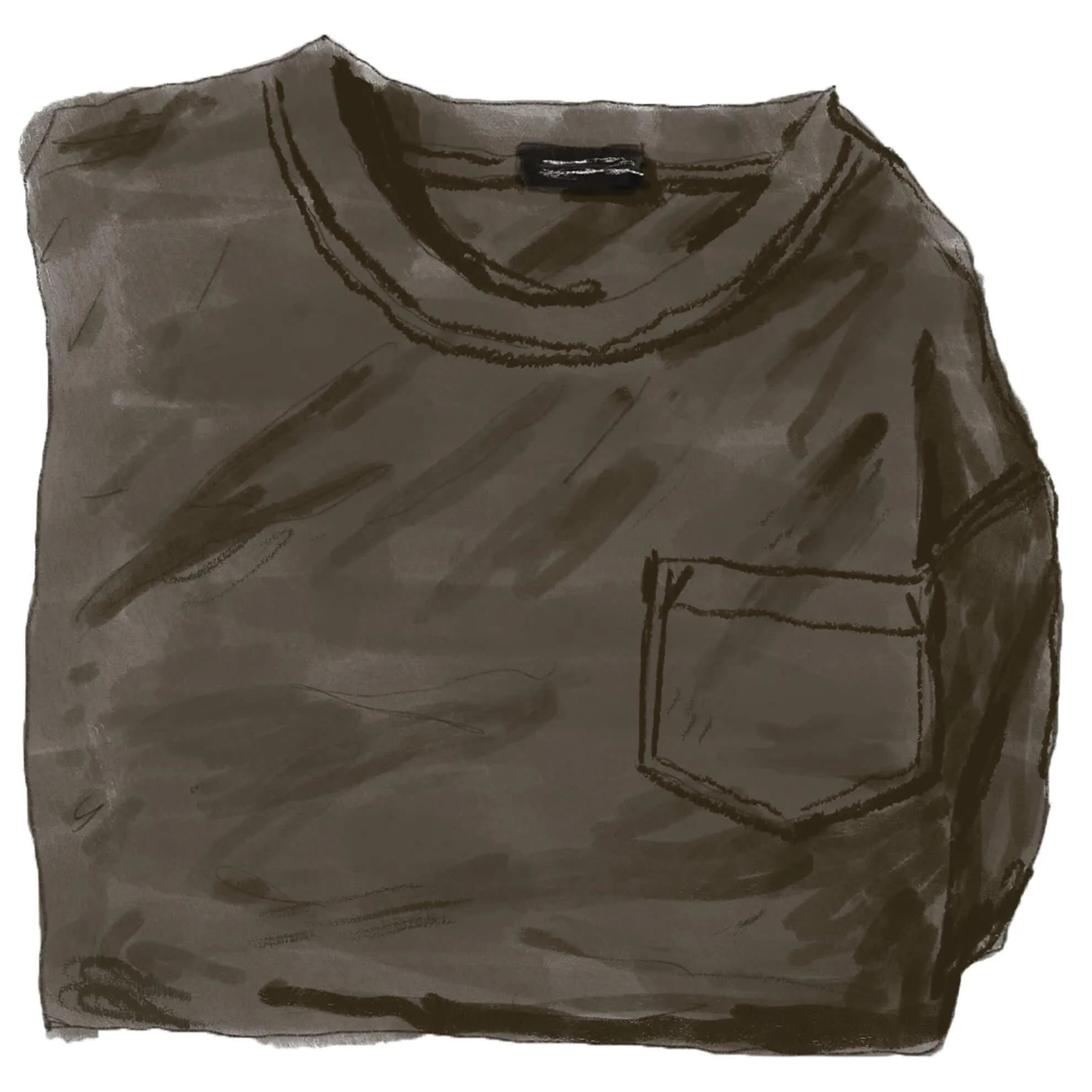 Garment-Dyed Vintage Long Sleeve T-Shirt