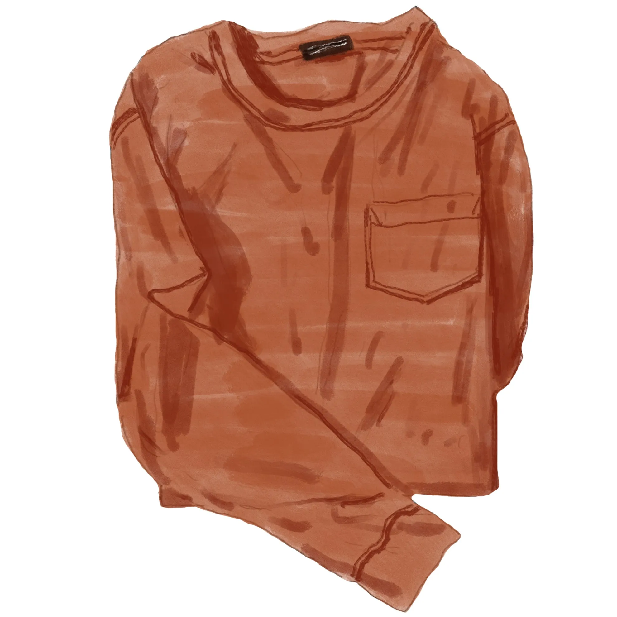 Garment-Dyed Vintage Long Sleeve T-Shirt
