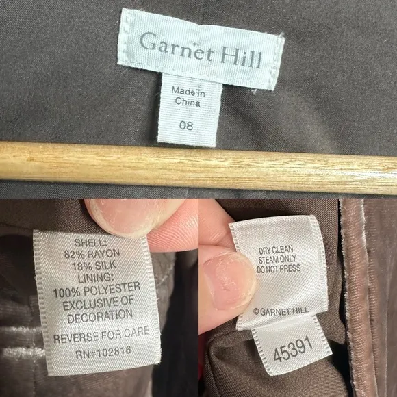 Garnet Hill Embroidered Velvet Open Jacket