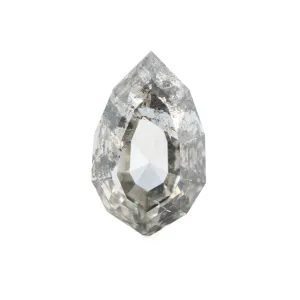 Geometric Pear Brilliant Salt & Pepper Diamond | 1.01ct | Canada Origin