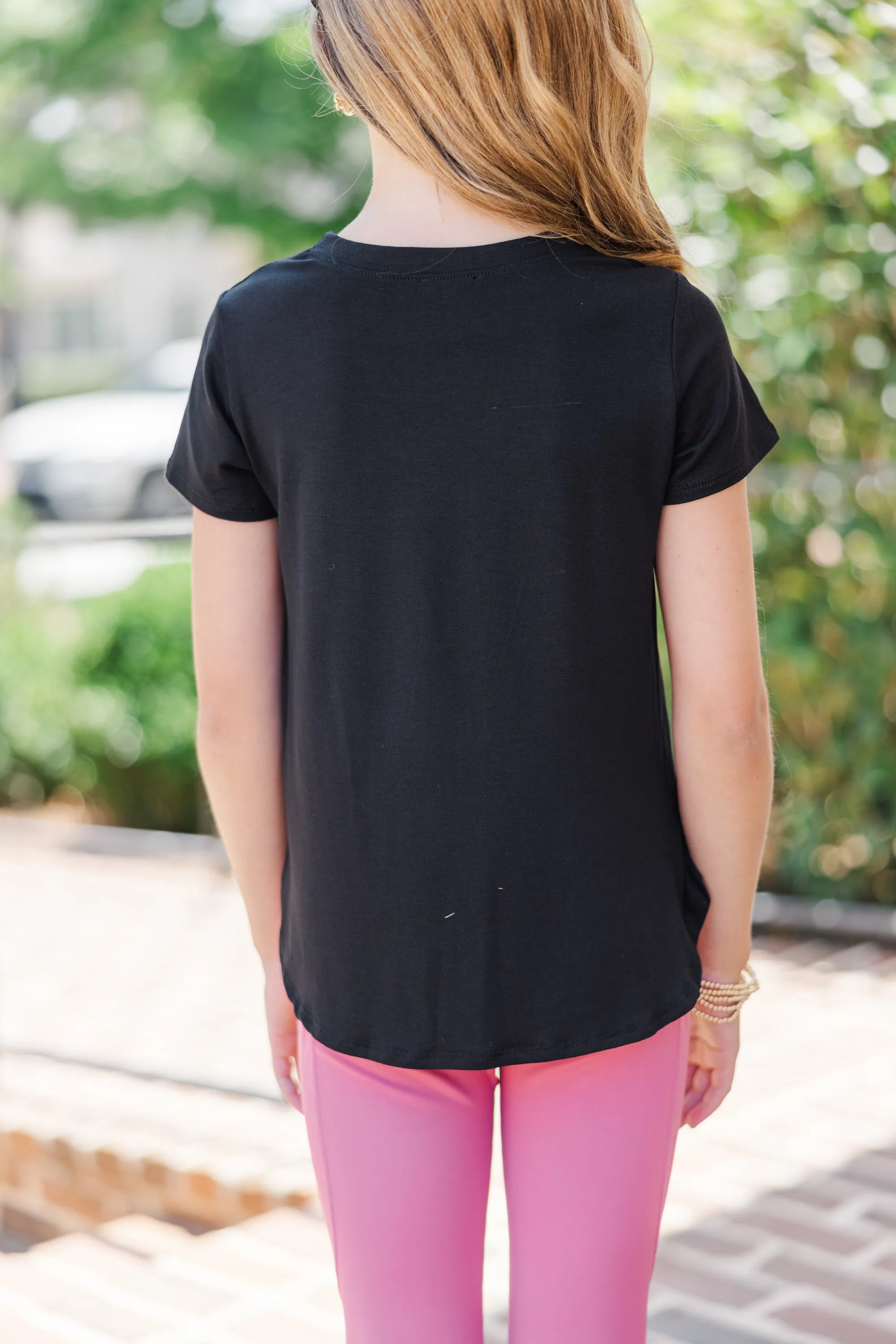 Girls: Let's Meet Later Black Top