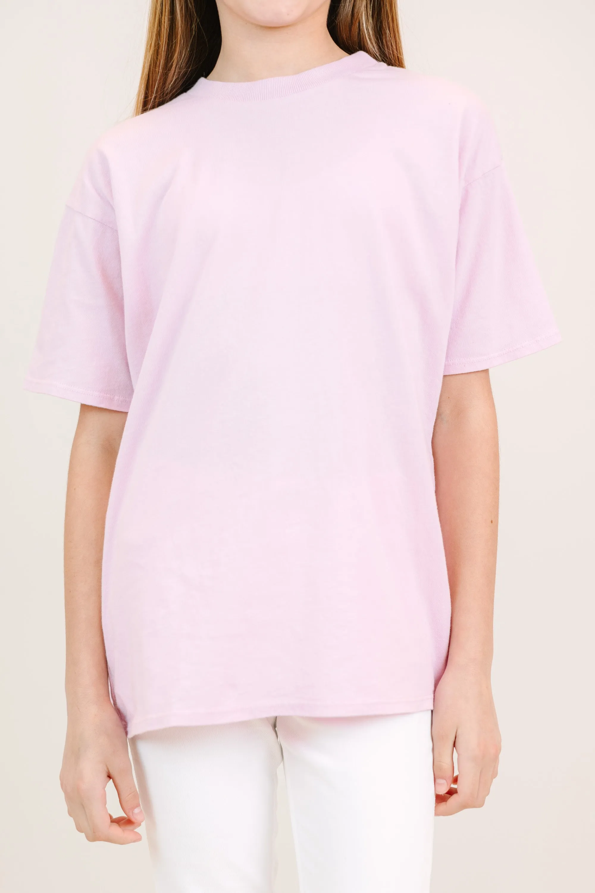 Girls: Lilac Purple Oversized Tee