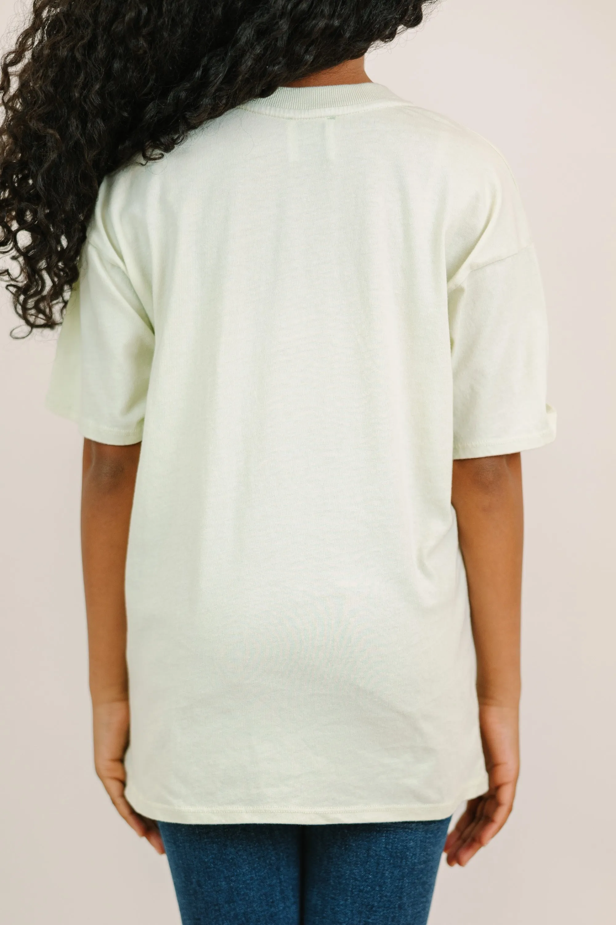 Girls: Sage Green Oversized Tee