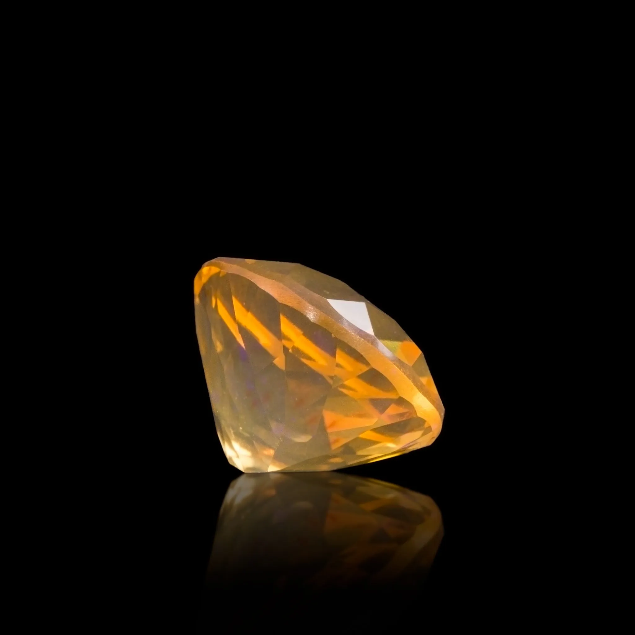 Golden Opal 5.64 Carat Faceted Gemstone - Mexico