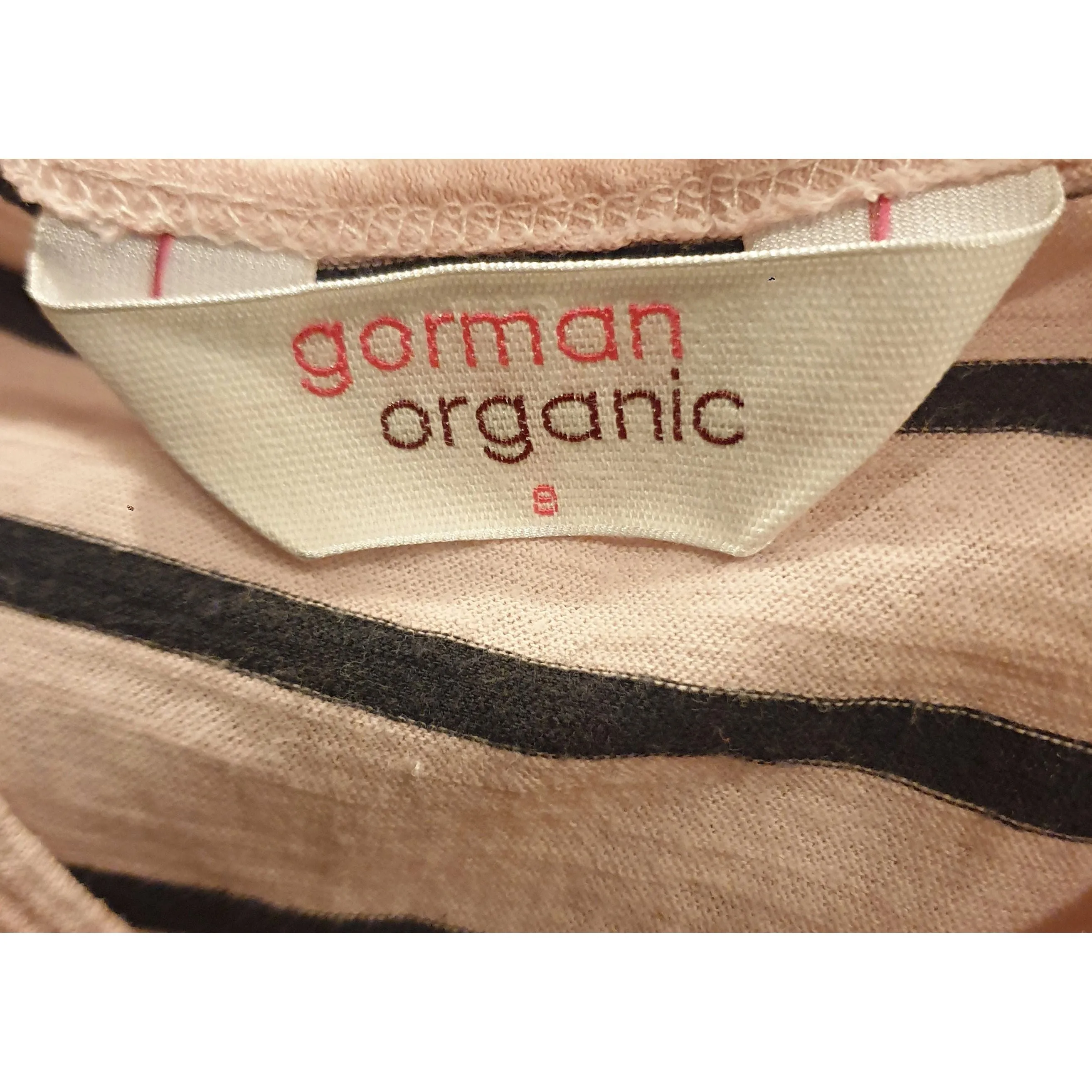Gorman pink and navy tee shirt size 8