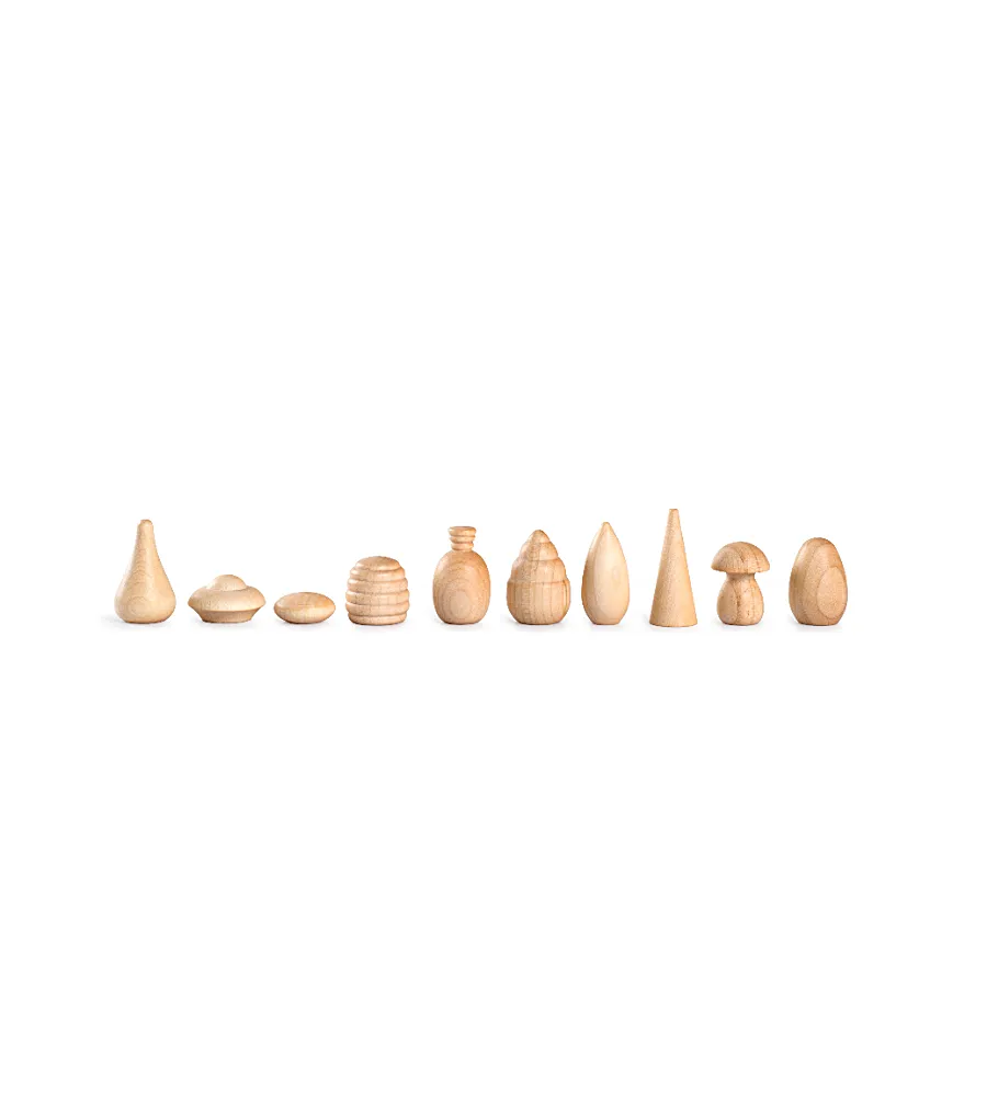 Grapat Mandala Natural Wood Set - 120 Pieces