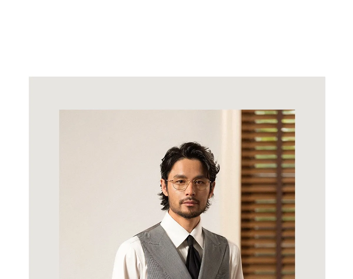 Grey Plaid Double-Breasted Vest