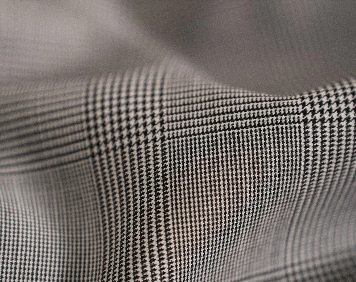 Grey Plaid Double-Breasted Vest