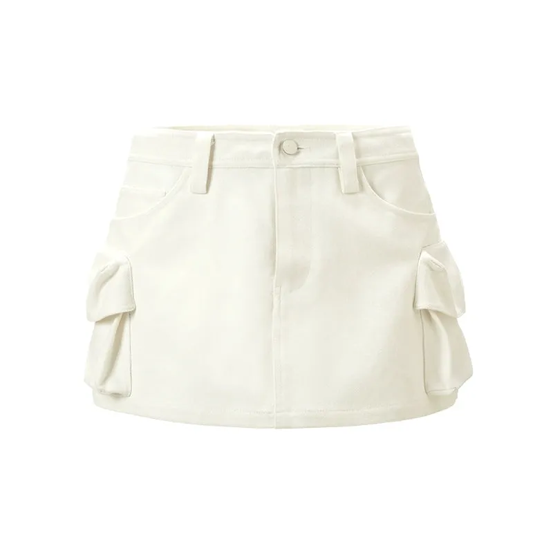 H-Shape Pocket Skirt Pants