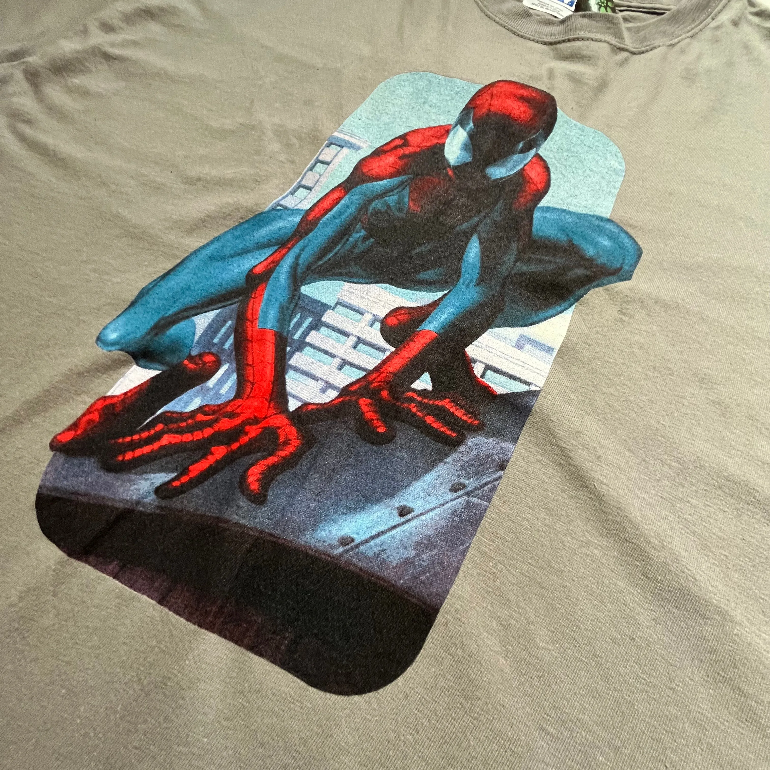 Hanes Grey Spiderman Graphic Tee