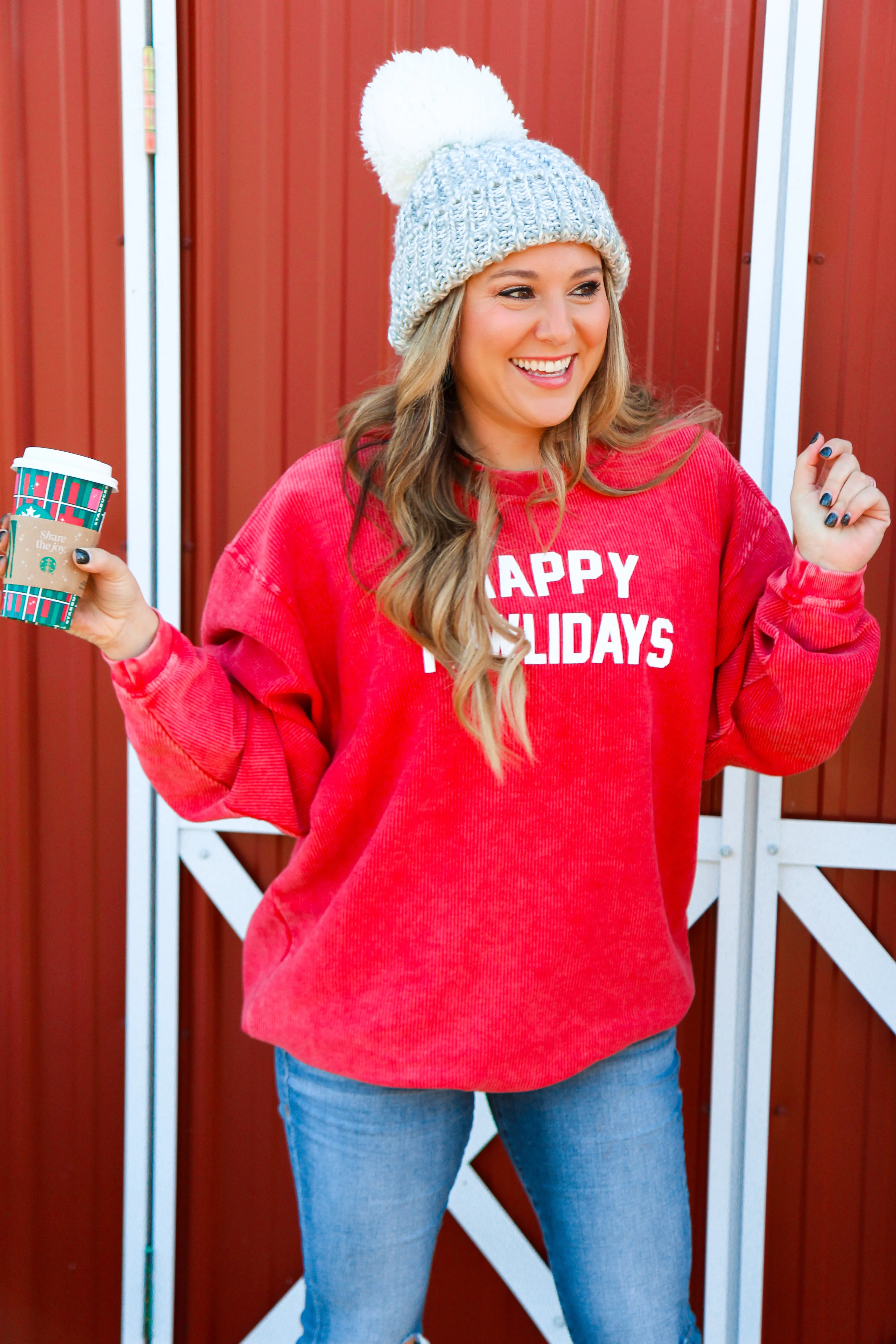 Happy Pawlidays Cord Sweatshirt