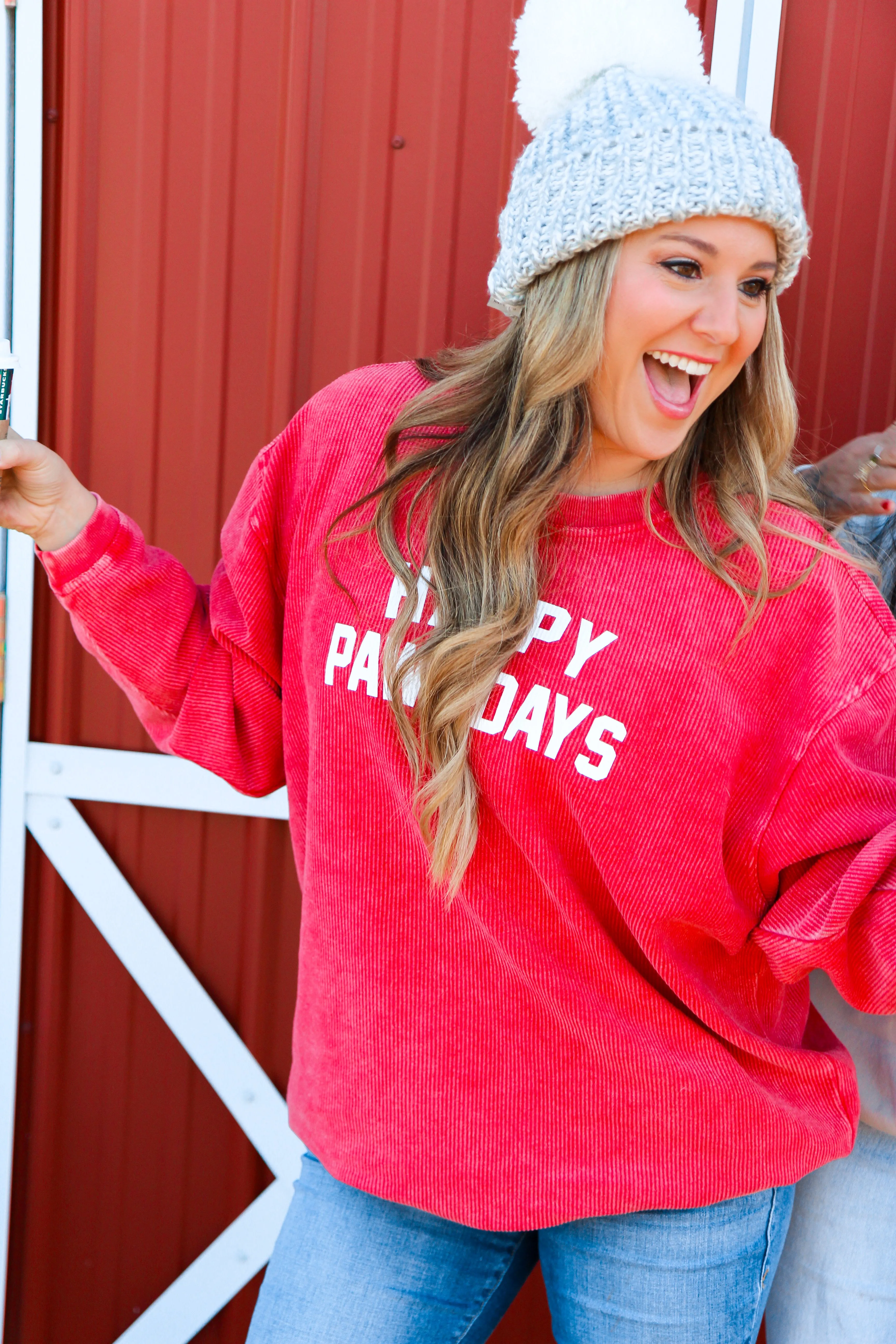 Happy Pawlidays Cord Sweatshirt