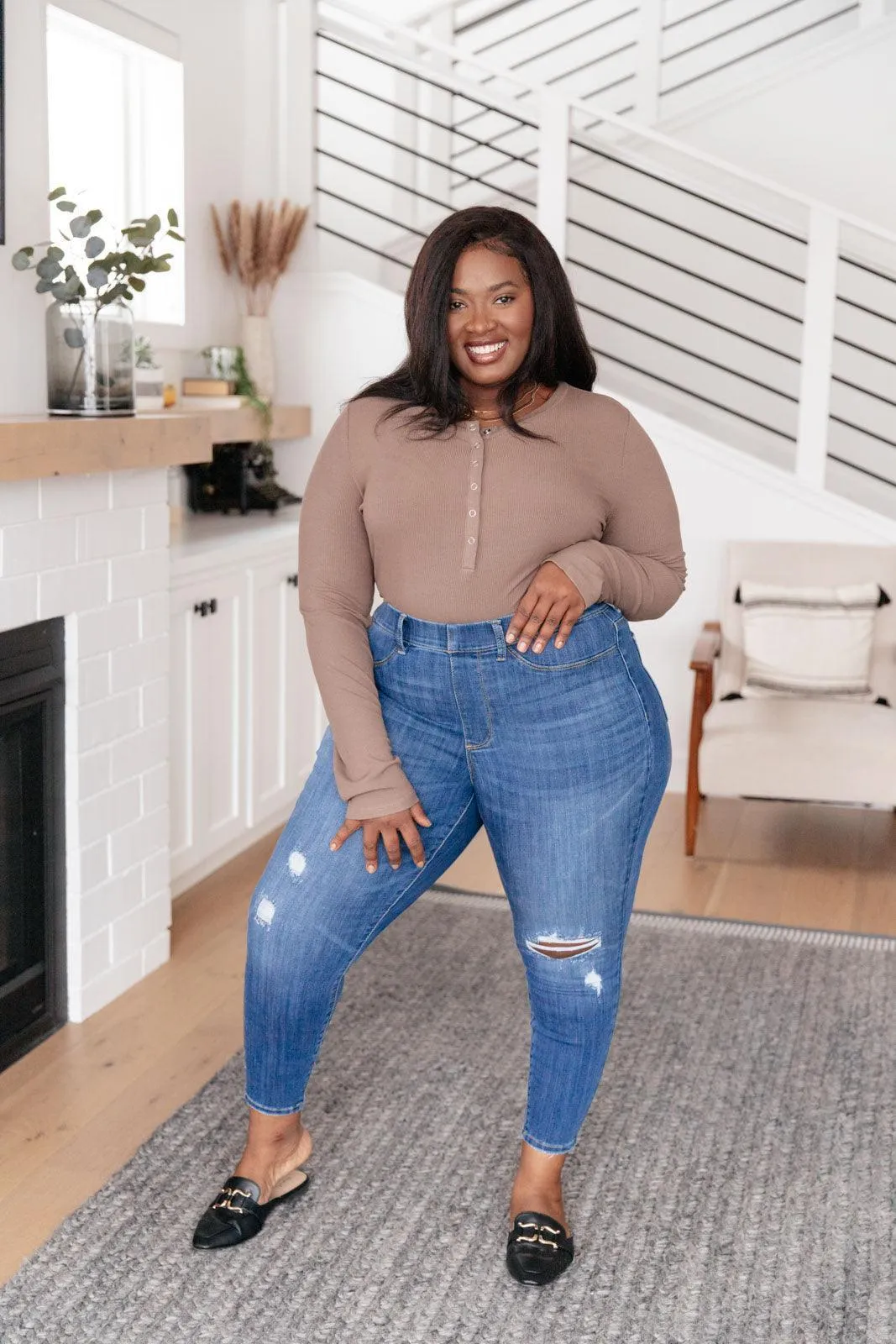 Hazel Blues® | Get Together Mid-Rise Skinny Jegging