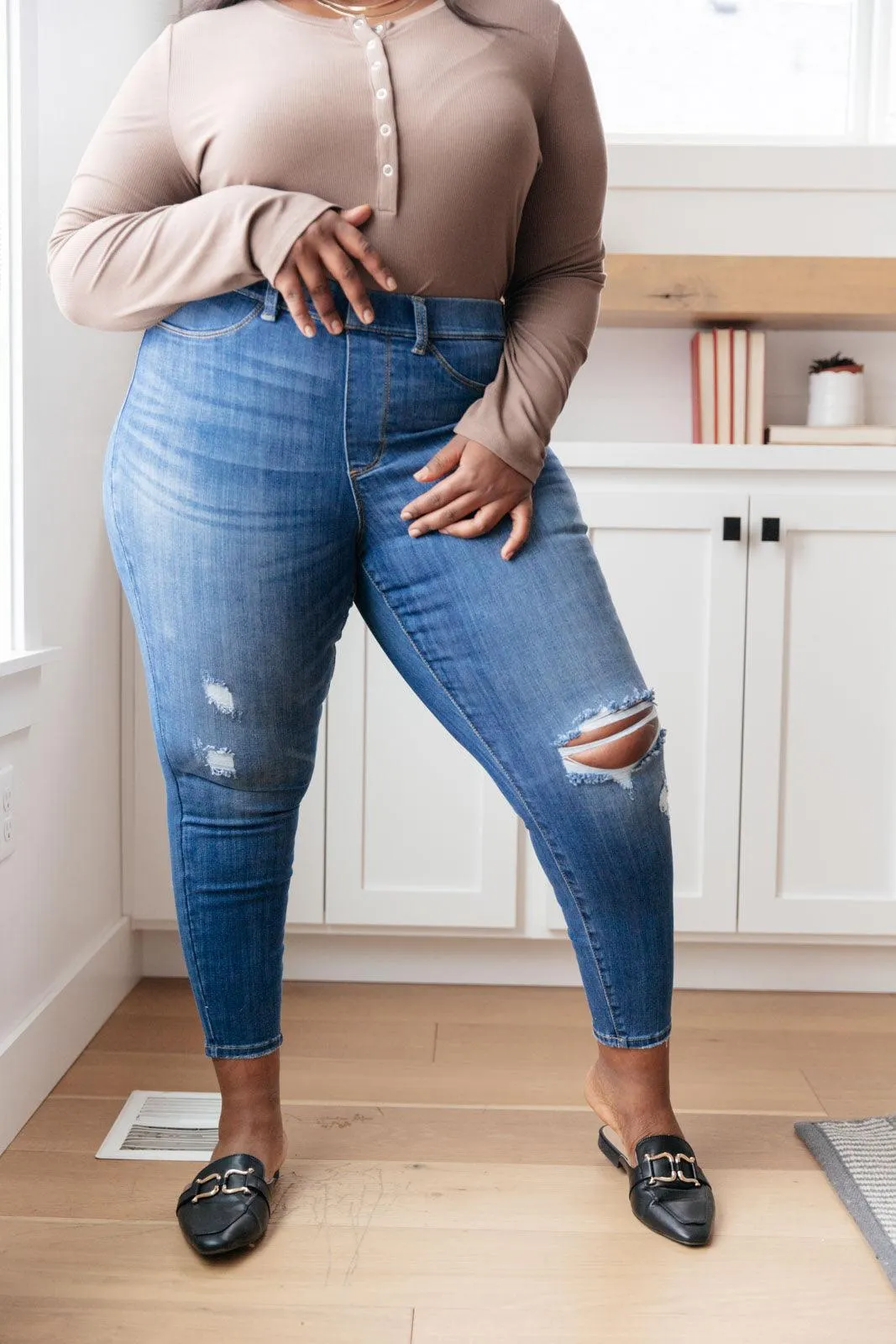 Hazel Blues® | Get Together Mid-Rise Skinny Jegging