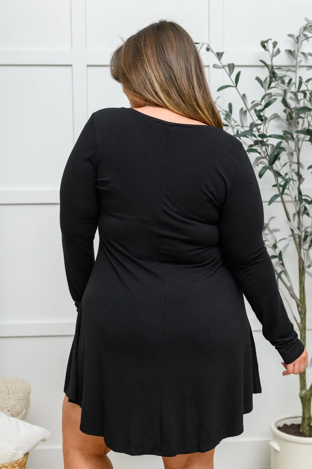 Hazel Blues® | Long Sleeve Button Down Dress In Black