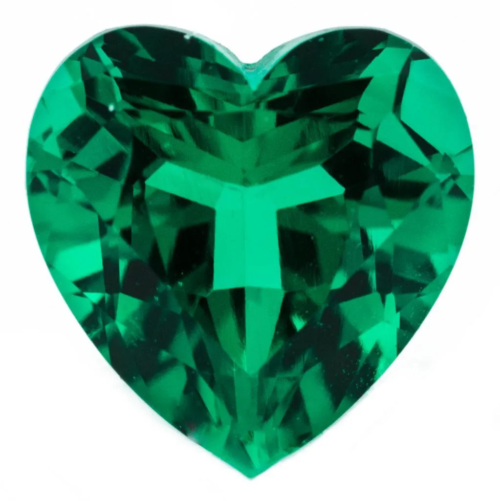Heart Chatham Lab-Grown Emerald Gems