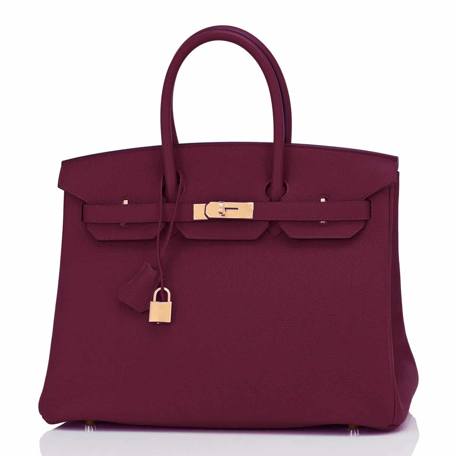 Hermes Rouge H Birkin 35 Togo Gold Hardware