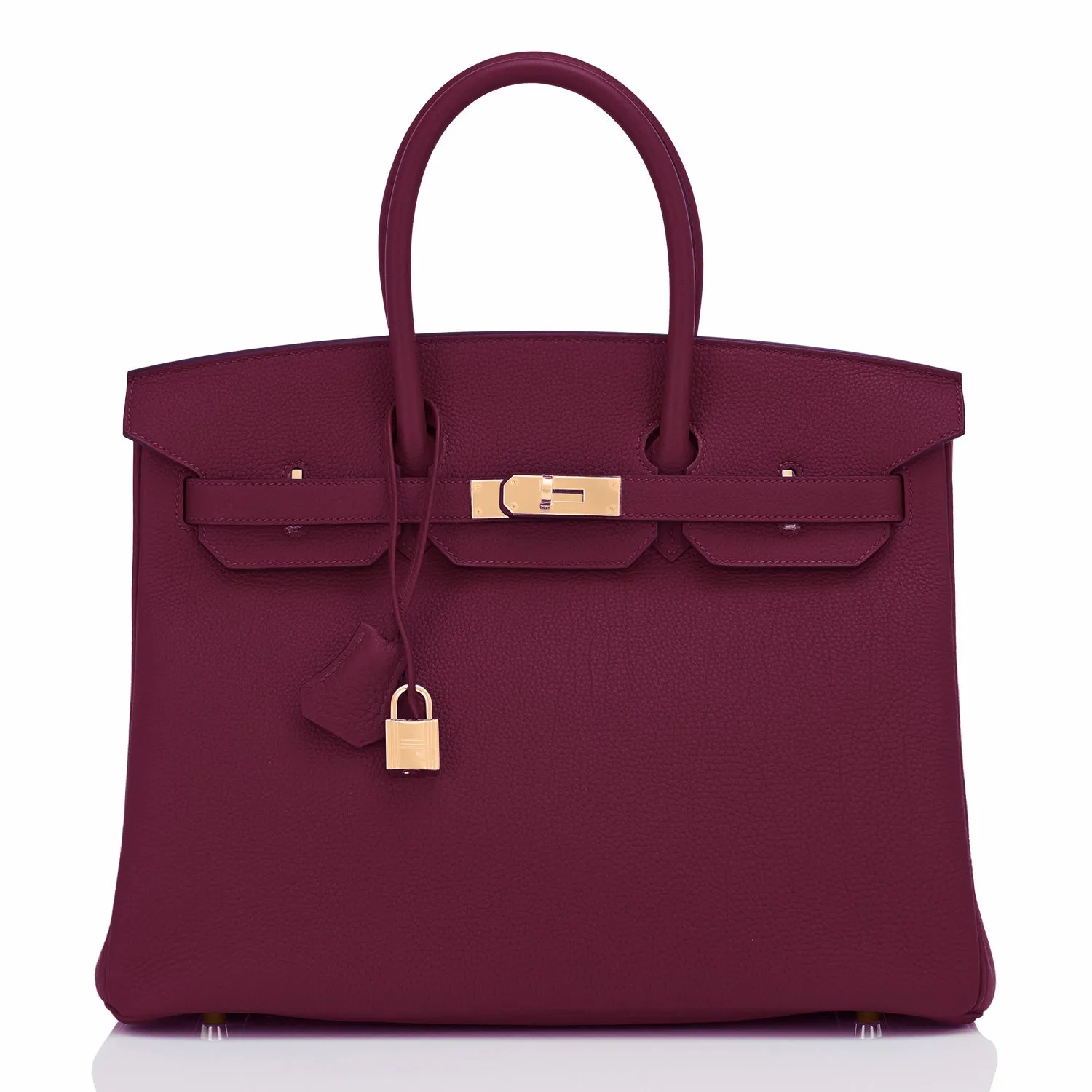 Hermes Rouge H Birkin 35 Togo Gold Hardware