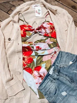 Hibiscus Heat Floral Swim