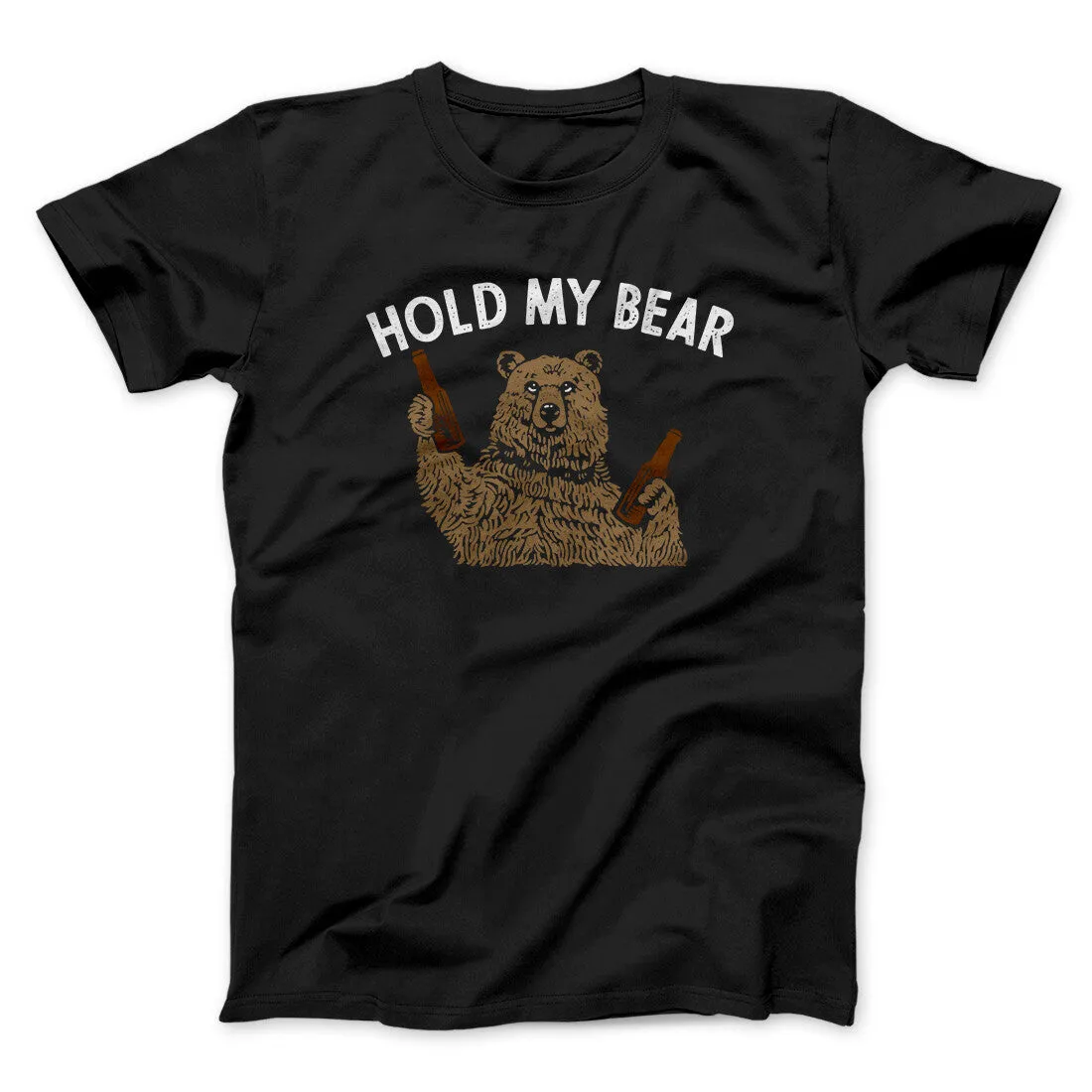 Hold My Bear Funny Men/Unisex T-Shirt