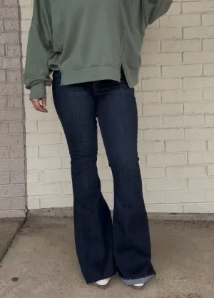 HW Raw Hem Flare-Judy Blue-Tall