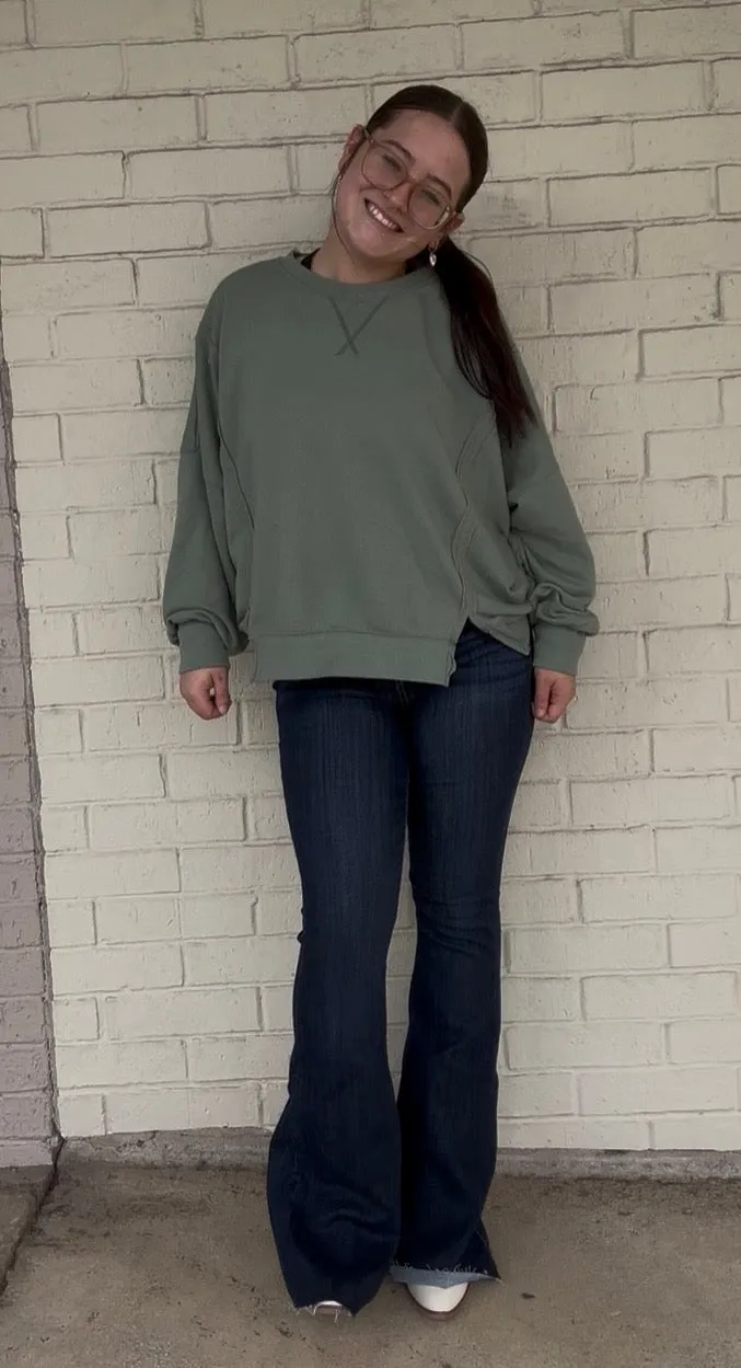 HW Raw Hem Flare-Judy Blue-Tall