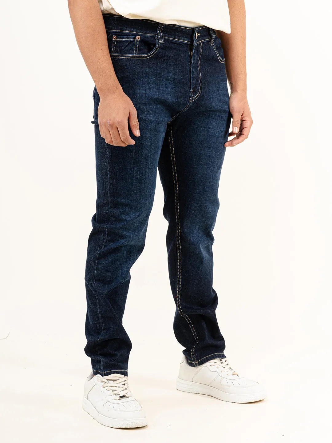 Indigo Plain Slim Fit Denim jeans