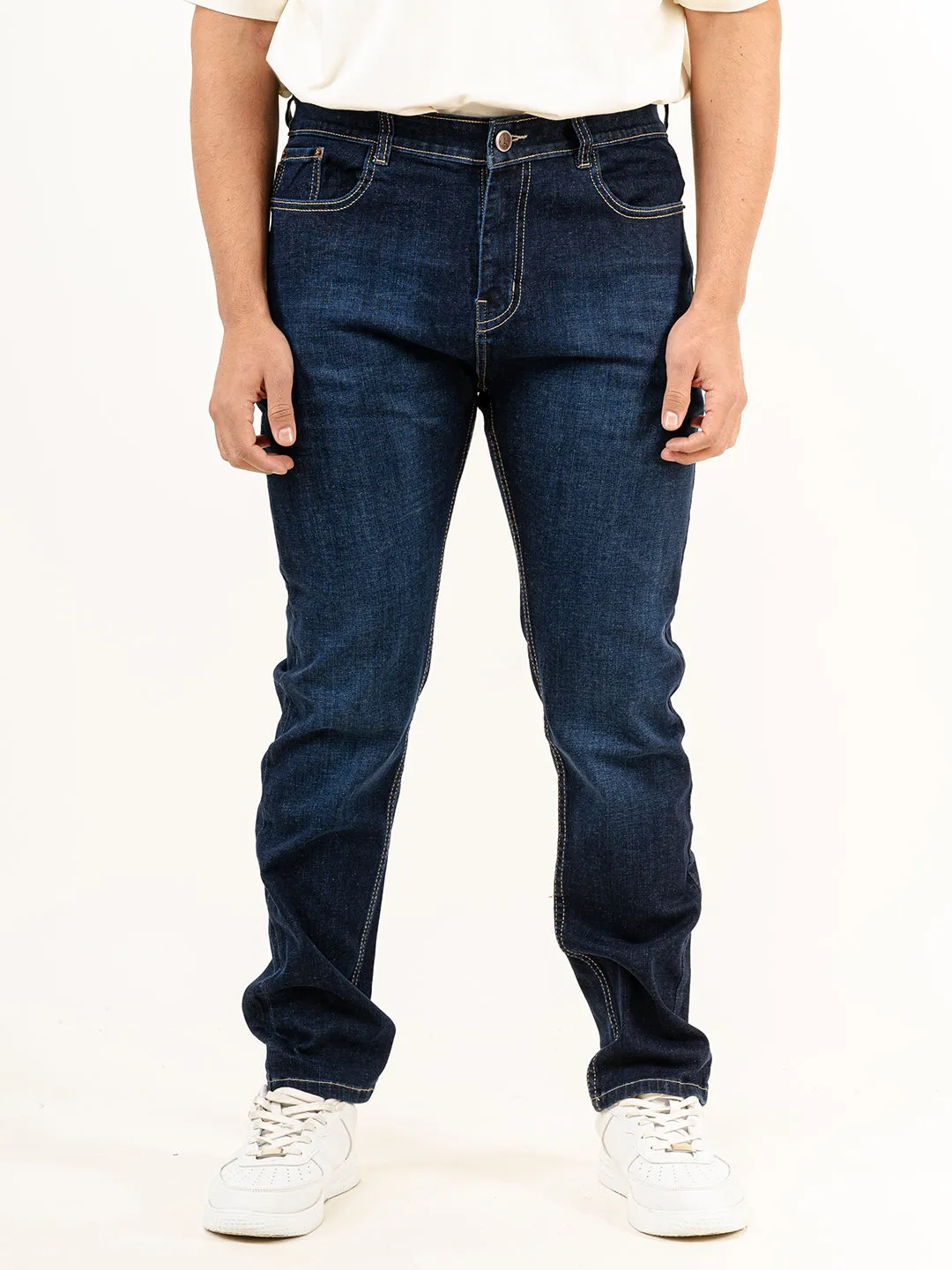 Indigo Plain Slim Fit Denim jeans