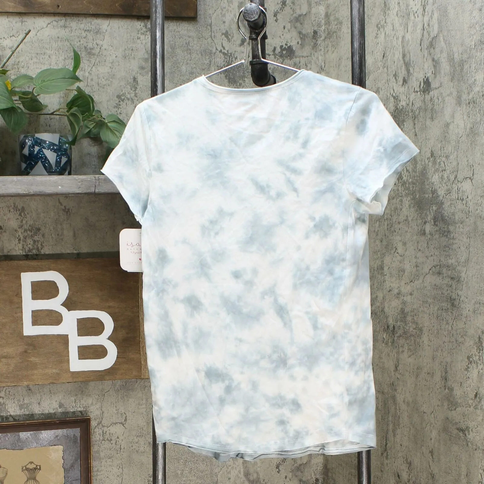 Isabel Maternity by Ingrid & Isabel Scoop Neck Tie Dye Mama T-Shirt