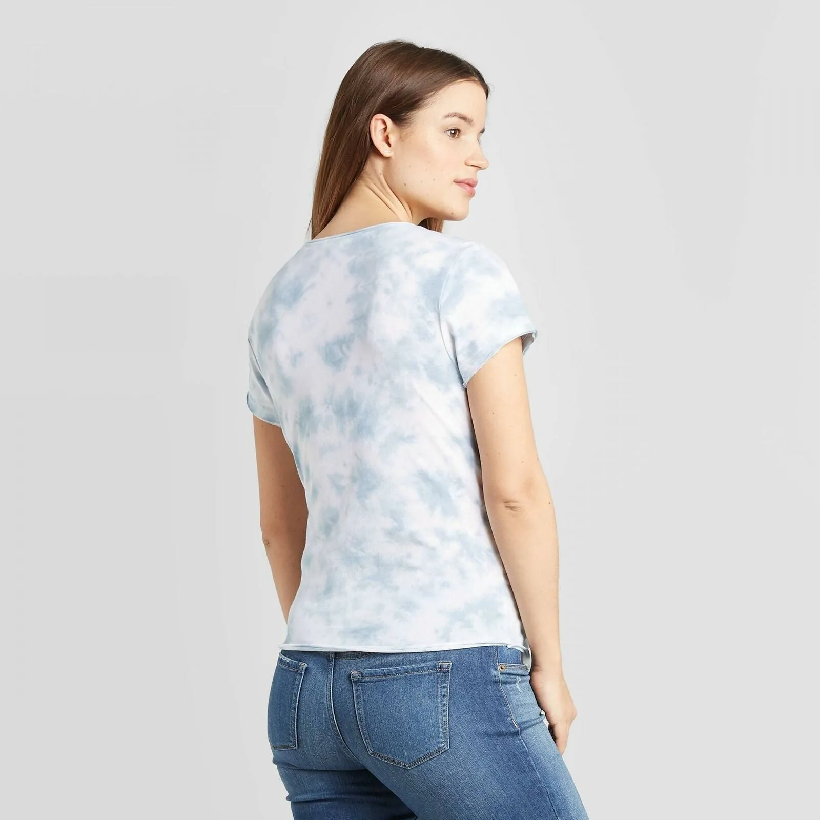 Isabel Maternity by Ingrid & Isabel Scoop Neck Tie Dye Mama T-Shirt