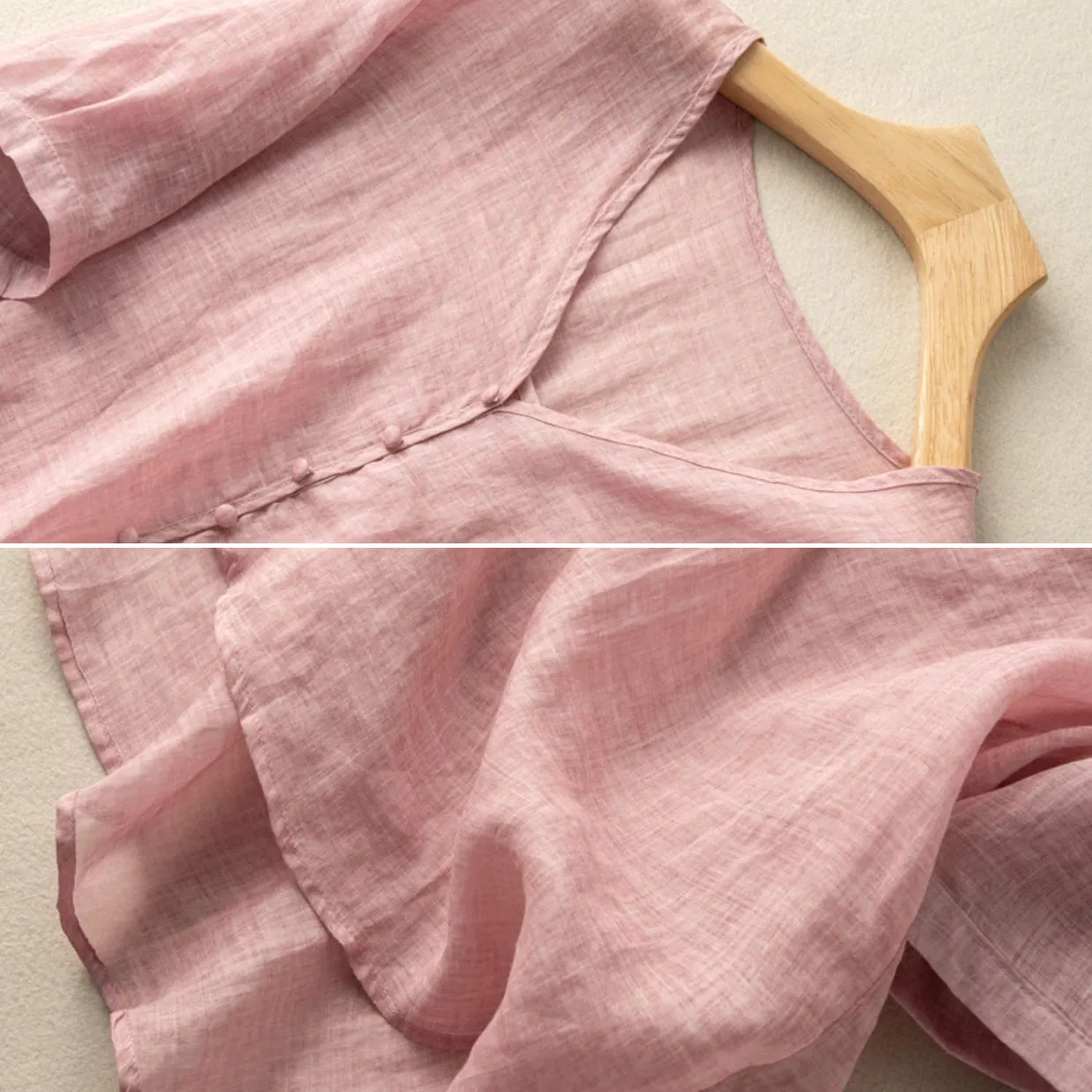 Ishini | V-Neck Half Sleeve Loose Fit Blouse