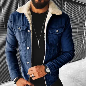 Jaqueta Jeans Masculina Revestida em Lã ZP - Promoção 2025
