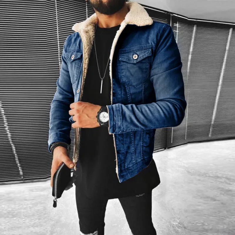 Jaqueta Jeans Masculina Revestida em Lã ZP - Promoção 2025