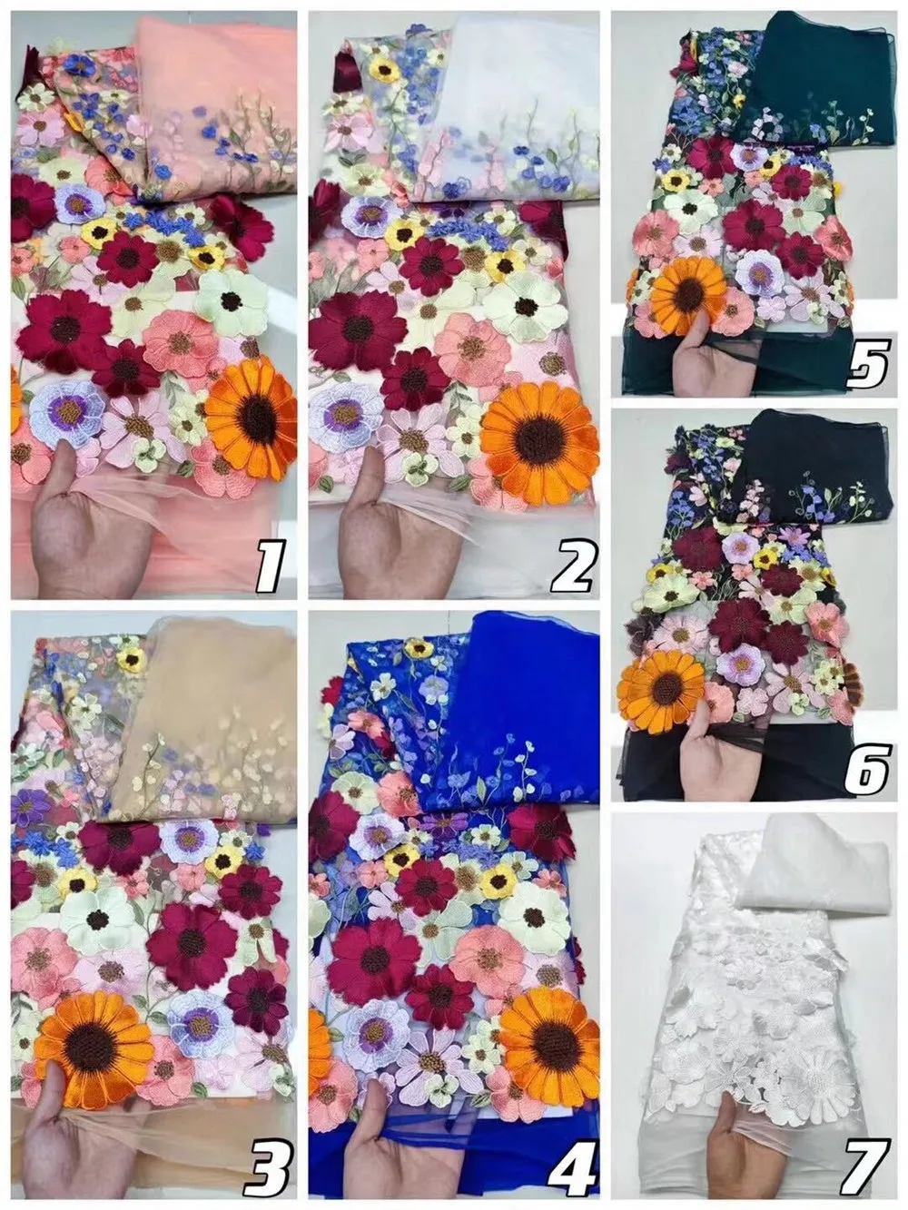 JazzHer 2025 Elegant High Neck 3D Printed Decal Formal Occasion Evening Dresses Long Sleeve Flower A-line Porm Dresses-(PRE-ORDER)