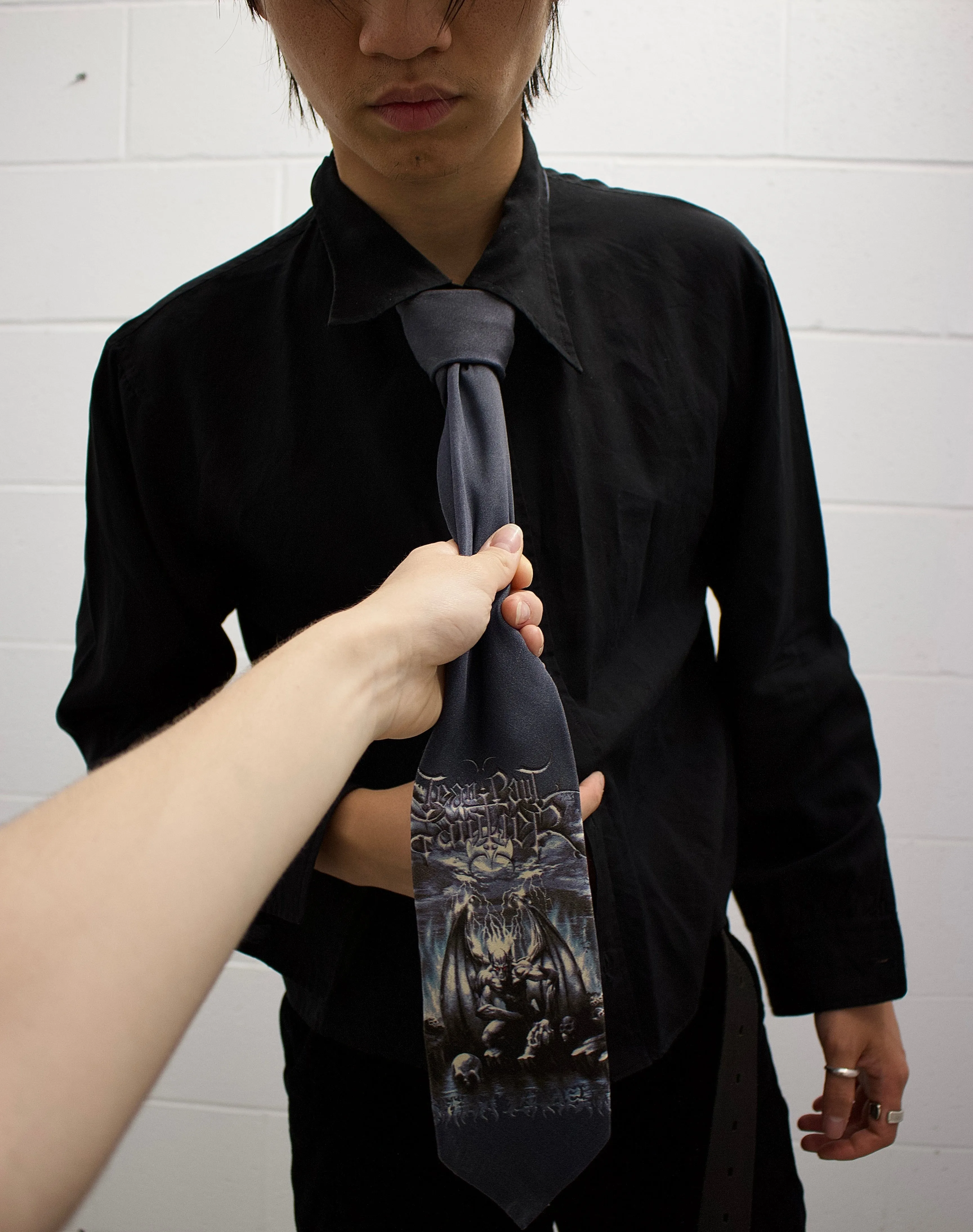Jean-Paul GAULTIER HOMME SS01 “Satan” Graphic Tie