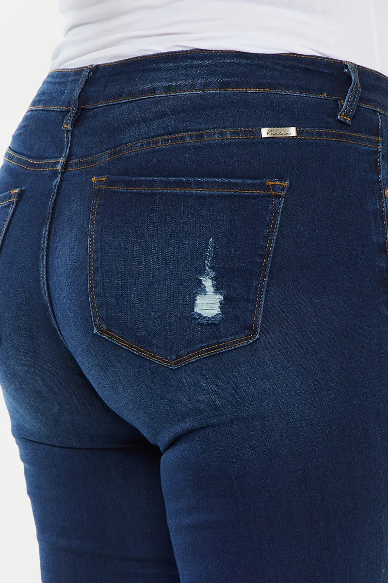 Jennifer Mid Rise Super Skinny Jeans (Plus Size)