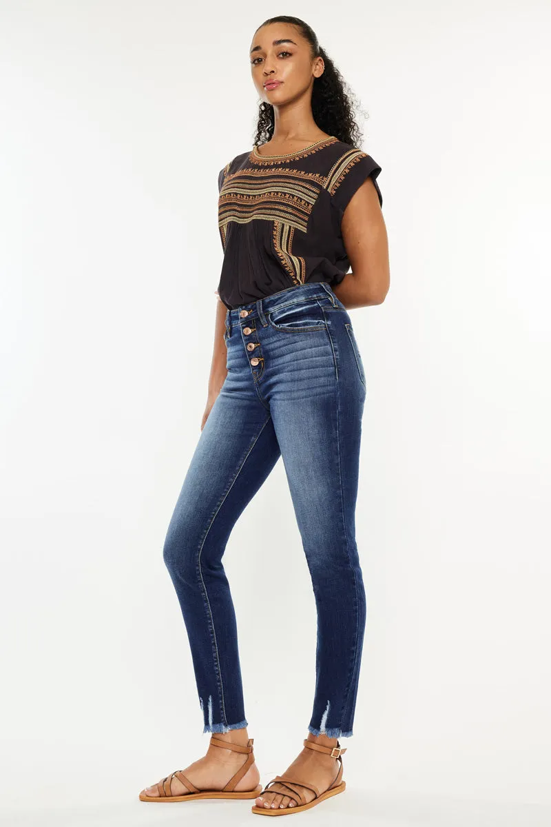 Jenny High Rise Ankle Skinny Jeans