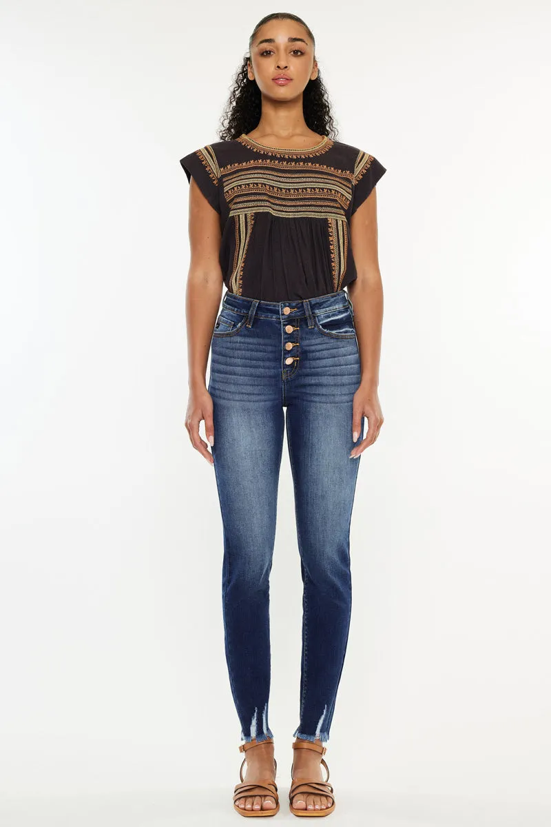 Jenny High Rise Ankle Skinny Jeans