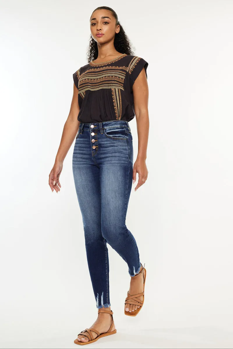 Jenny High Rise Ankle Skinny Jeans