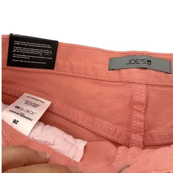 Joe's Jeans Easy Denim Shorts Rose Size 26 NWT $168 MSRP