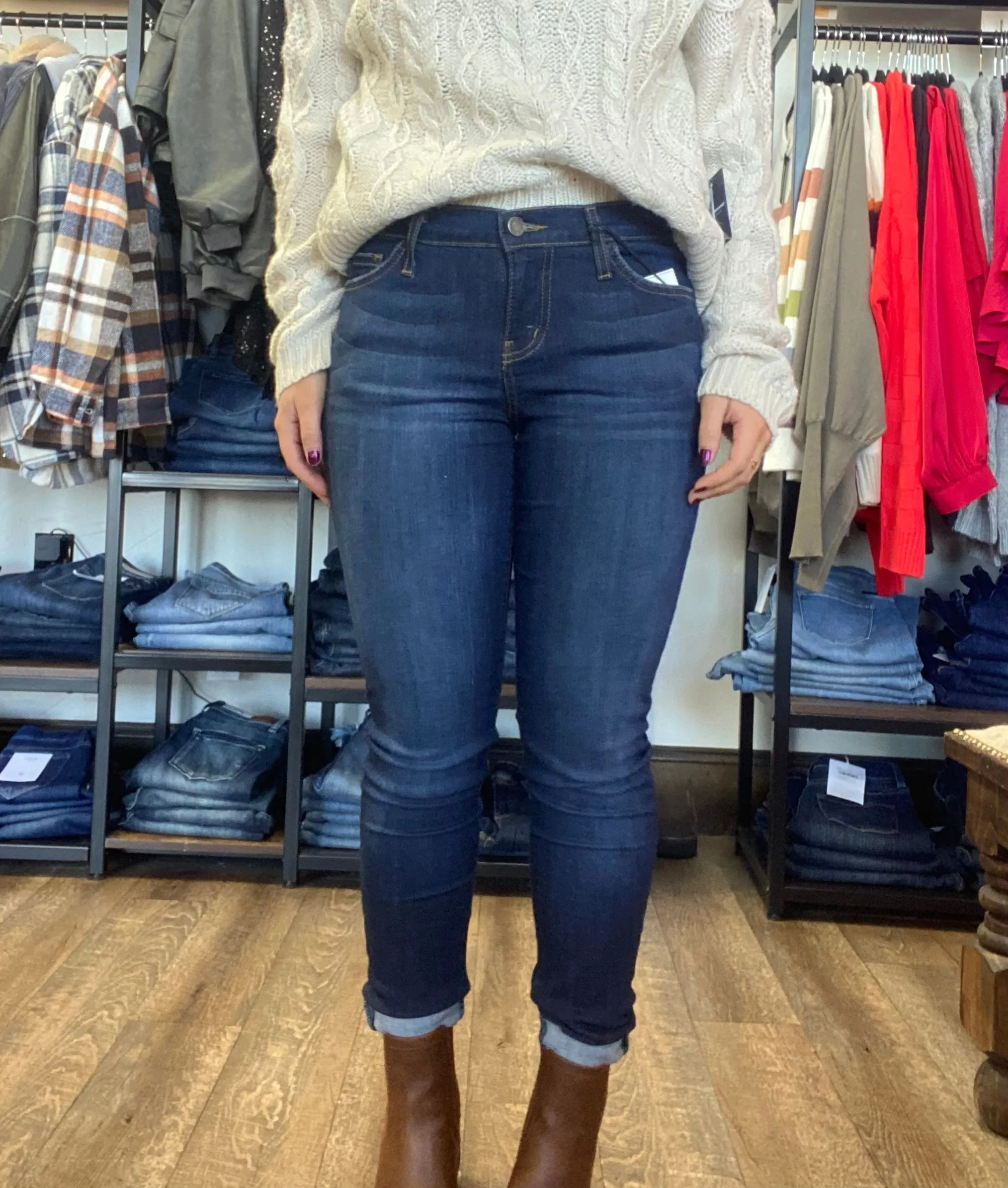 Judy Blue Handsand Rayon Skinny Jean