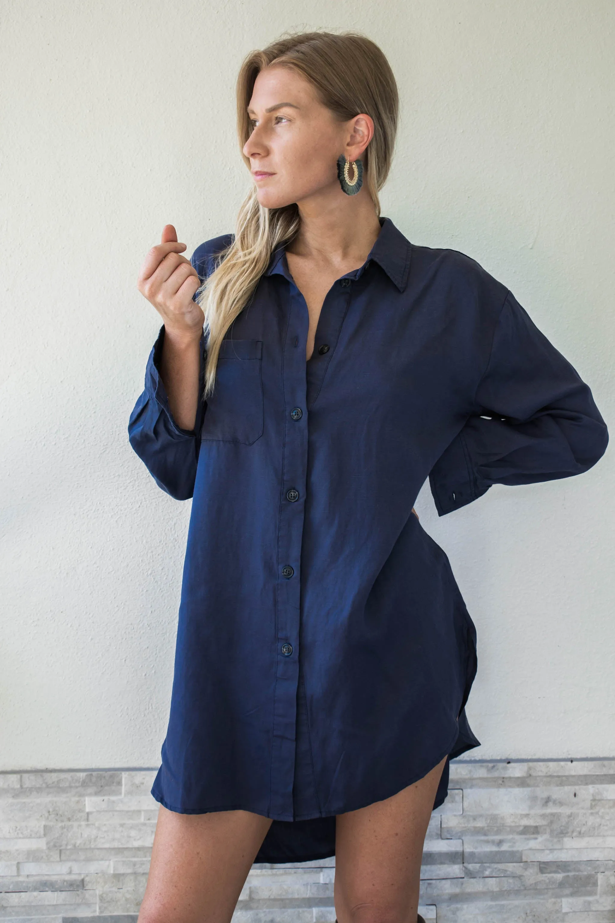 Julian Oversized Button Down Dress